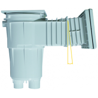 Skimmer se širokým hrdlem s mosaznými záv. úkos 6°