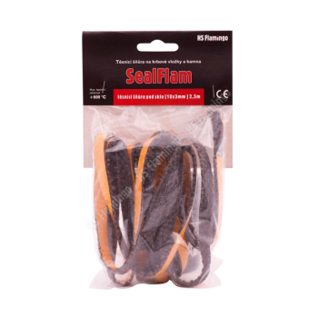 Těsnící šňůra plochá pod sklo 10x3, 2,5m samolepící