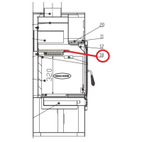 Náhradní díl pro HAAS+SOHN - ADRIA II, černá, béž. dl- Clona (19x260x445) VC-750
