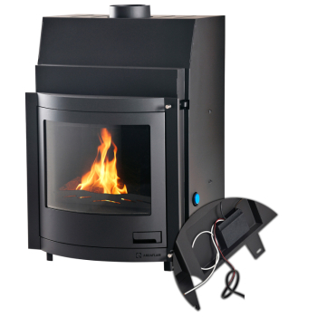 Krbová vložka AQUAFLAM ® PANORAMA 25 s výměníkem a základní regulací