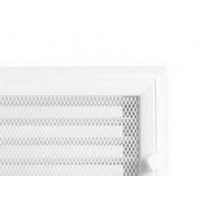 Kratki mřížka Oskar bílá lakovaná 17x17 s žaluzií