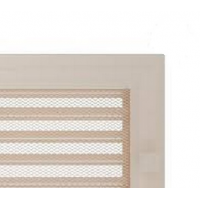Kratki mřížka Oskar krémová lakovaná 17x37 s žaluzií