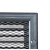 Kratki mřížka Oskar grafitová lakovaná 17x30 s žaluzií