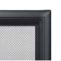 Kratki mřížka Oskar černá lakovaná 22x22 bez žaluzie