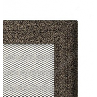 Kratki mřížka Oskar černo-zlatá lakovaná 11x11 bez žaluzie