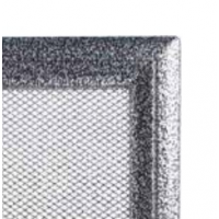 Kratki mřížka Oskar černo-stříbrná lakovaná 11x24 bez žaluzie