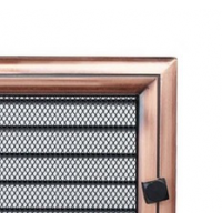 Kratki mřížka Oskar měď galvanizovaná 22x22 s žaluzií