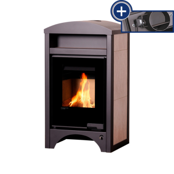 Krbová kamna AQUAFLAM VARIO ® BARMA 11/7kW dlažba Bělený Dub, elektronická regulace