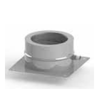 Základová deska s bočním odtokem kondenzátu pro montáž na sokl KS406 150 mm (síla plechu 1,0 mm + izolace 32 mm)