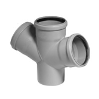 HTDA dvojitá odbočka DN 50/50/50 87°