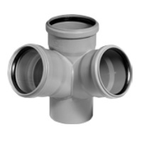 HTED rohová odbočka DN 125/110/110 45°