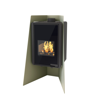 Krbová kamna FLAMINGO DELUXE ® ISLAND, olivová