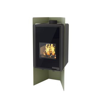 Krbová kamna FLAMINGO DELUXE ® PULAU, olivová