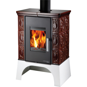 HAAS+SOHN - EMPOLI AL II s výměníkem - černá, hnědá kachle, vychlazovací smyčka