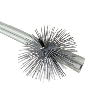 Souprava (vymetací tyče 7m + ocelový kartáč) k čištění komínů 200 mm