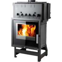 HAAS+SOHN - VESUVIO II/15/2S s výměníkem - černá/potisk skla