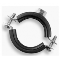 Objímka dvoušroubová s gumou -- 1