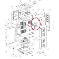 La nordica - zadní litinová vyzdívka s otvory - pro kamna GAIA, FULVIA, FIAMMETTA, ASIA, FIORELLA, GIORGIA, GIULIETTA
