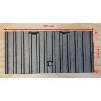 La nordica - Litinová vyzdívka s výstupky pro deflektory - pro kamna DORELLA, GAIA, FULVIA, FIAMMETTA, ASIA, FIORELLA, GIORGIA