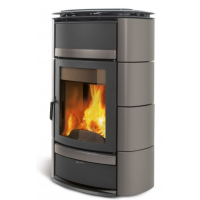 La Nordica - Norma S Idro D.S.A. achátově šedá - kamna s výměníkem a ochlazovací smyčkou