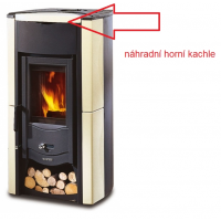 La Nordica - náhradní horní kachle FIAMMETTA - pergamena