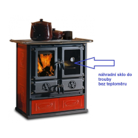 La Nordica - náhradní sklo netvrzené sklo do trouby Rosa reverse, Rosetta