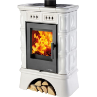 HAAS+SOHN - FARO, černá, kachlový sokl, kachle slonová kost