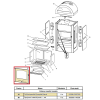 Náhradní díl pro HAAS+SOHN - DVÍŘKA HANKO MONTOVANÝ DÍL (černá) - 430815305300