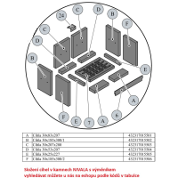 Náhradní díl pro HAAS+SOHN NIVALA s výměníkem - CIHLA D - 30*53*207 ŠAMOT - 432317015504