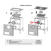 Náhradní díl pro HAAS+SOHN - ZÁSLEPKA KOUŘOVODU - černá - 470315007002