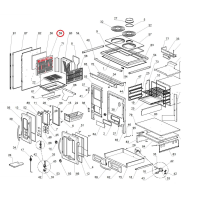 La Nordica - levá litinová vyzdívka - sporák suprema