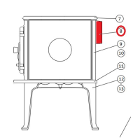 Jotul - náhradní hrdlo odkouření pro kamna F 601 / F 602 - 125mm - 12014343