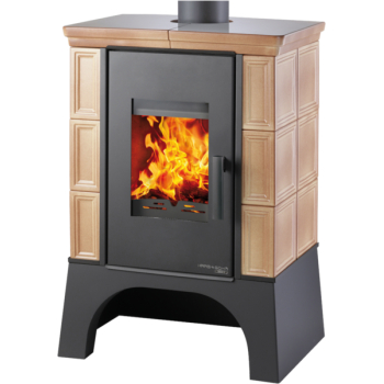 HAAS + SOHN - EBOLI AL II s výměníkem + vychl. smyčka, kachle tabak, podstavec černý