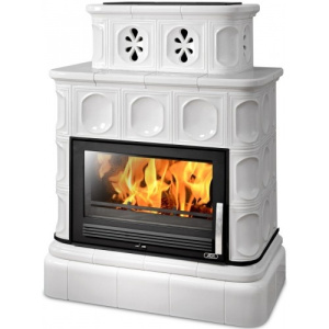 ABX KARELIE s kachlovým soklem a s teplovodním výměníkem 10,5kW