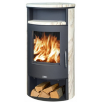 ABX ISLAND 7 AQUA s teplovodním výměníkem - pískovec (černý plech) vč. Horní desky