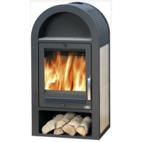 ABX STOCKHOLM 8 s teplovodním výměníkem - keramika (černý plech)