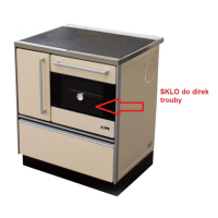 MBS - sklo dvířek trouby I00027, SD ROYAL 720 / KING