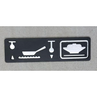 La Nordica - hliníkový plíšek s orientací pro rám plotny