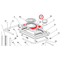 La Nordica - náhradní litinová varná plotna - Rosetta, Regina 350