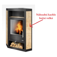 ABX - náhradní kachle boční velká pro kamna LAHTI