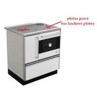 MBS - náhradní plotna pro sporák ROYAL 720 pravý