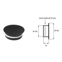 Karl Záslepka kouřovodu s těsněním (síla 2mm) - černá