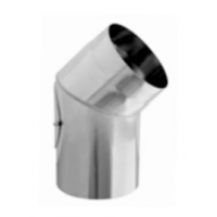 Karl koleno pevné s čistícím otvorem 45°/ 180mm (síla 2mm) - nerez