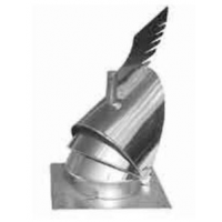 Karl komínová hlavice K 30 výklopná se čtvercovou podstavou, průměr 200mm