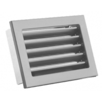 Karl STYLE ventilační mřížka  s pevnou žaluzií, 200 x 145mm - černá