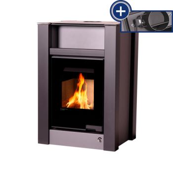 Krbová kamna AQUAFLAM VARIO ® LEND 11/5kW šedá, elektronická regulace