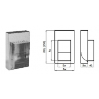 Karl přechodka - kanál 200 x 90mm / mřížka SOLID 175 x 195mm