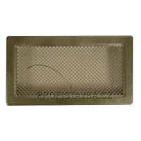 Karl KLASIK ventilační mřížka  bez žaluzie 340 x 186mm - zlatá patina