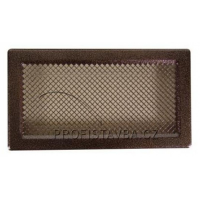 Karl KLASIK ventilační mřížka  s uzavíratelnou žaluzií, 340 x 186mm - měděná patina