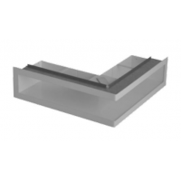 Karl ventilační otvor s montážním rámem - rohový, 500 x 300 x 100mm - bílá